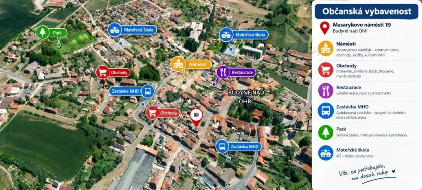 Prodej rodinného domu, Budyně nad Ohří, Masarykovo náměstí, 90 m2