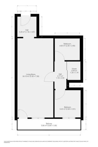 Pronájem bytu 2+kk, Praha - Krč, Sládkovičova, 47 m2