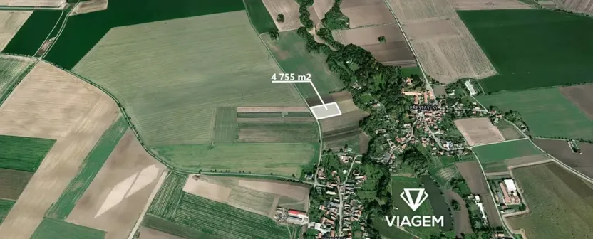 Prodej pole, 4755 m², Trojovice