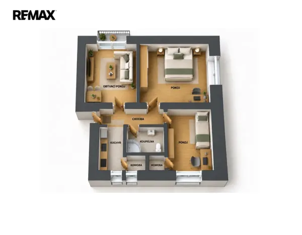 Prodej bytu 3+1, Příbram - Příbram VII, Kremnická, 61 m2