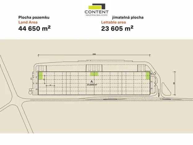 Pronájem výrobních prostor, Ledce, 11800 m2