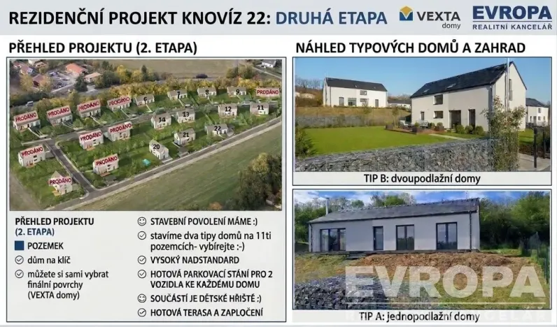 Prodej domu na klíč, Knovíz, Na Hrudném, 113 m2