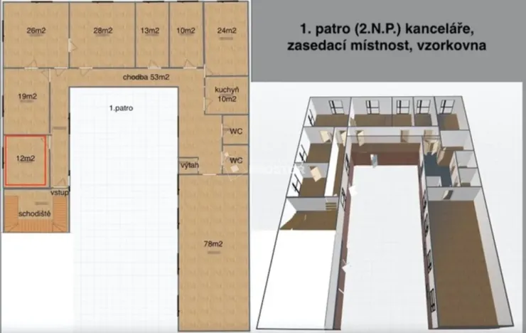 Pronájem skladu, Jirny, Tovární, 106 m2