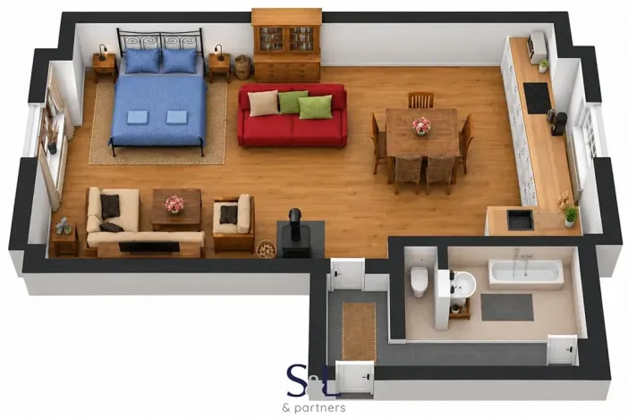 Pronájem bytu 1+kk, Česká Lípa, Mlýnská, 60 m2