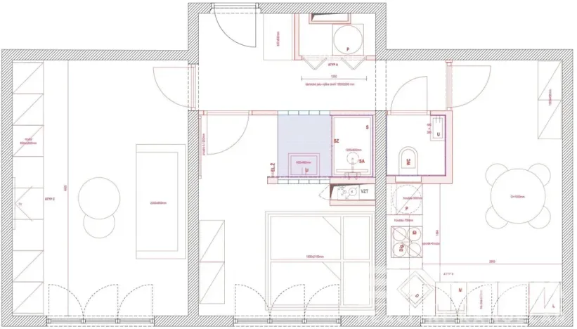 Pronájem bytu 2+1, Praha - Malešice, Počernická, 52 m2