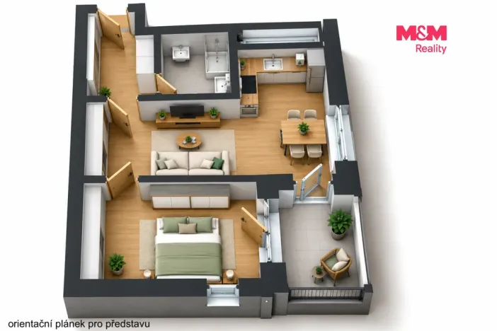 Pronájem bytu 2+kk, Rychnov nad Kněžnou, Mírová, 50 m2