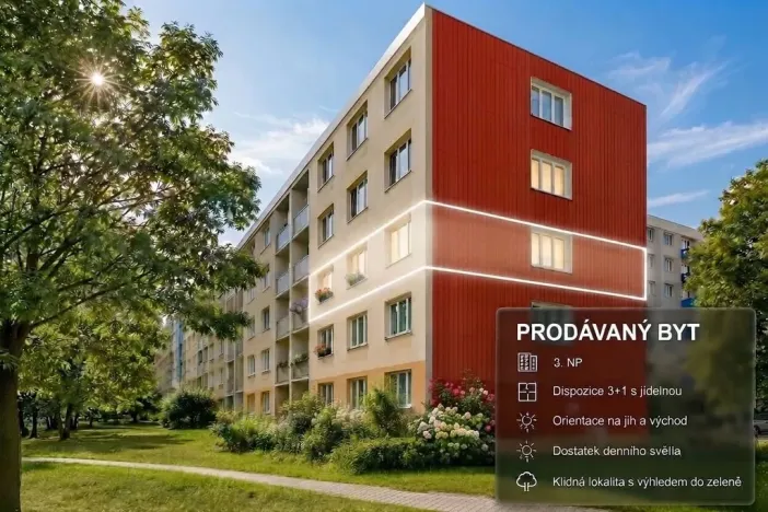 Prodej bytu 3+1, Kladno - Kročehlavy, Bělehradská, 70 m2
