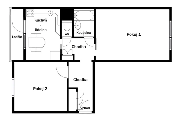 Prodej bytu 2+1, Hradec Králové, Sekaninova, 51 m2