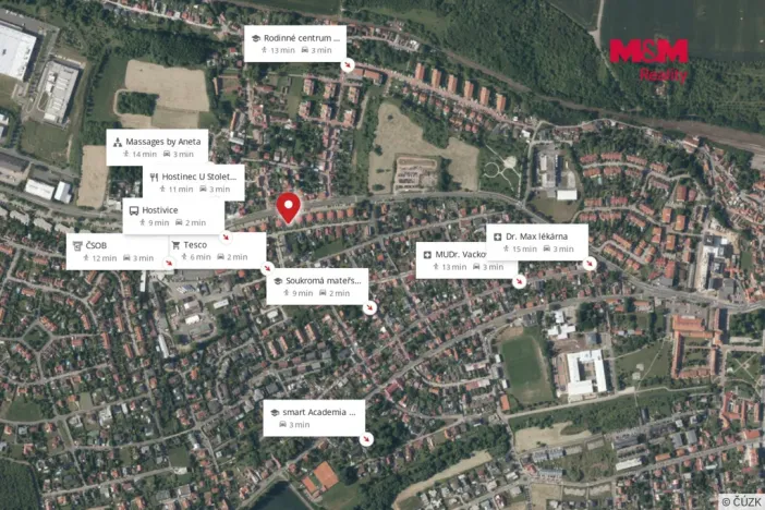 Pronájem bytu 2+kk, Hostivice, Unhošťská, 45 m2