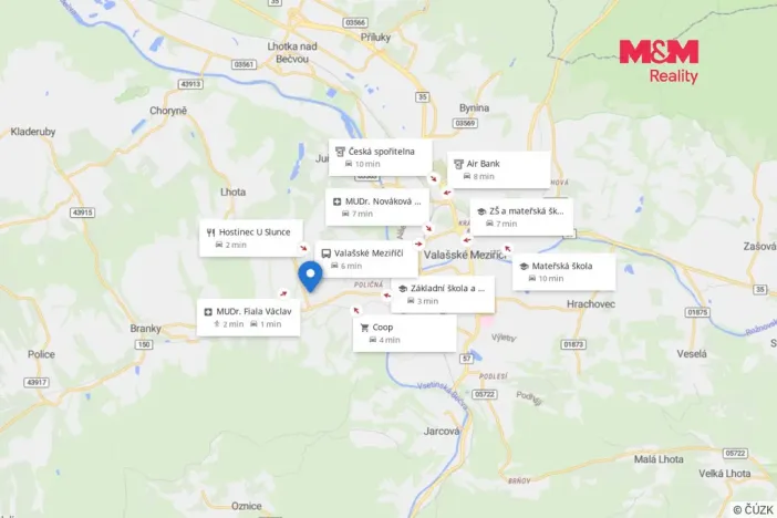 Prodej pozemku pro bydlení, Valašské Meziříčí - Poličná, 1082 m2