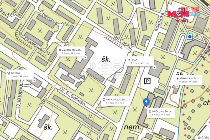 Pronájem bytu 2+kk, Neratovice, Kojetická, 39 m2