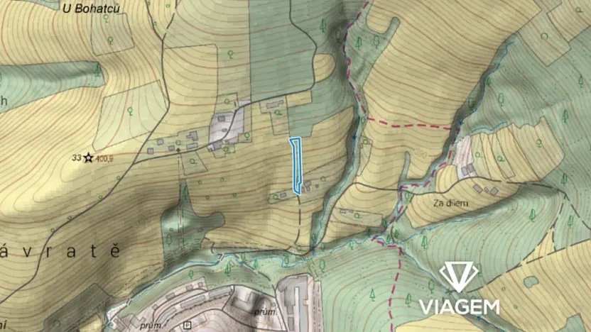 Prodej podílu zahrady, Jablůnka, 841 m2