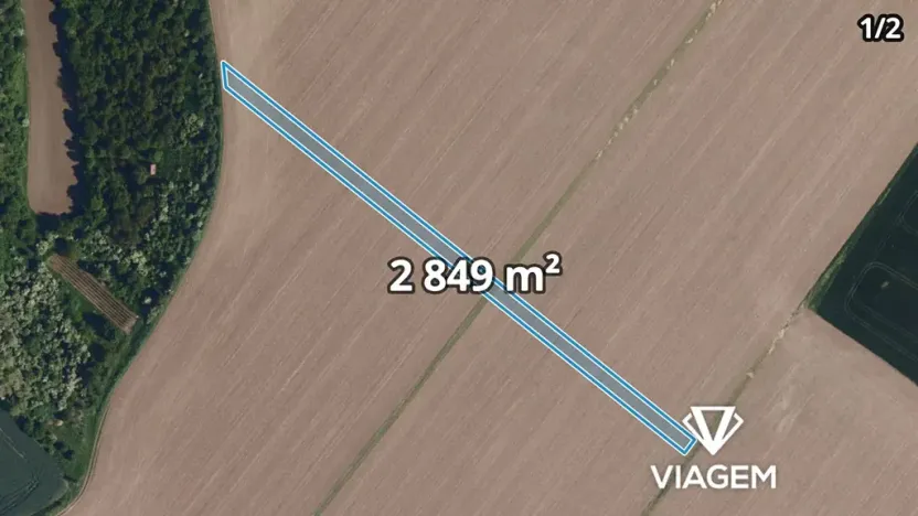 Prodej podílu pole, Uherčice, 638 m2
