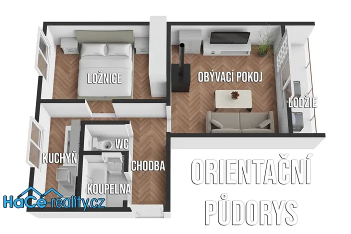 Prodej bytu 2+1, Skuhrov nad Bělou, 62 m2