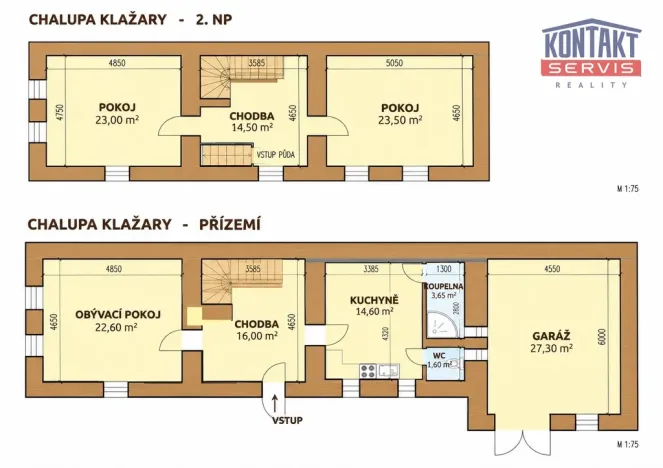 Prodej chalupy, Kamenná - Klažary, 118 m2